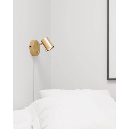 ByRydens - Spot mural à intensité variable CORRECT 1xGU10/7W/230V doré