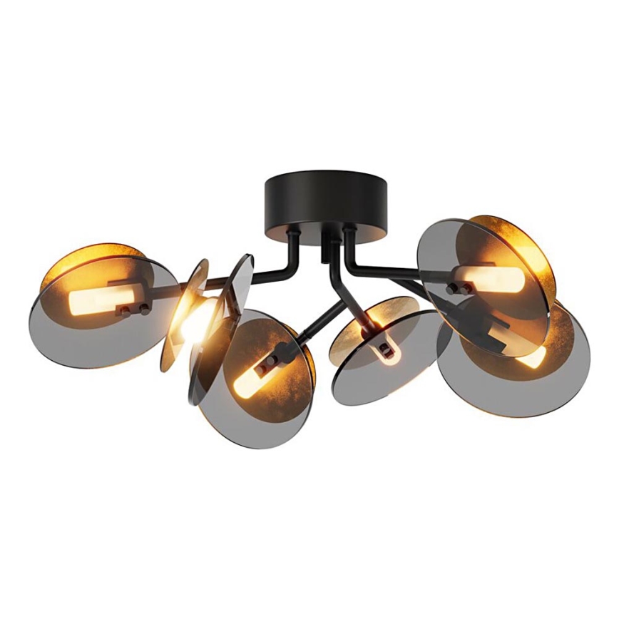 ByRydens - Bevestigde hanglamp TURNO 6xG9/4W/230V goud/zwart