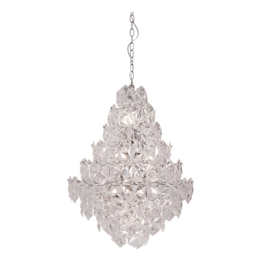 ByRydens - Hanglamp aan een ketting MONARQUE GRANDE 11xE14/5W/230V doorzichtig diameter 58 cm