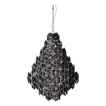 ByRydens - Hanglamp aan een ketting MONARQUE GRANDE 11xE14/5W/230V zwart diameter 58 cm