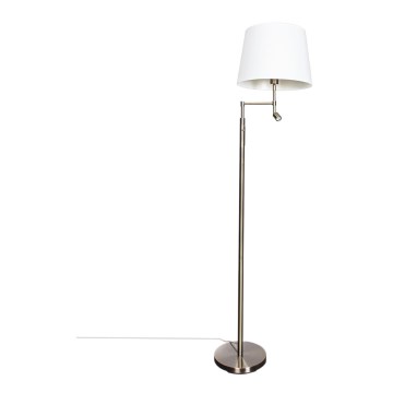 ByRydens - LED Vloerlamp ORLANDO 1xE27/5W/230V + LED/3W wit/brons Ø 36 cm