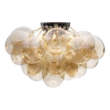 ByRydens - Plafonnier GROSS 6xG9/8W/230V fumé/marron diam. 70cm