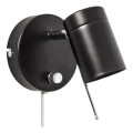 ByRydens - Spot mural à intensité variable CORRECT 1xGU10/7W/230V noir