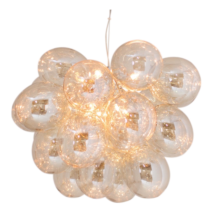 ByRydens - Suspension filaire GROSS GRANDE 8xG9/4W/230V fumé/marron d. 62 cm
