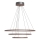 ByRydens - Suspension LED sur câble TRIONE LED/45W/230V marron Ø 80 cm