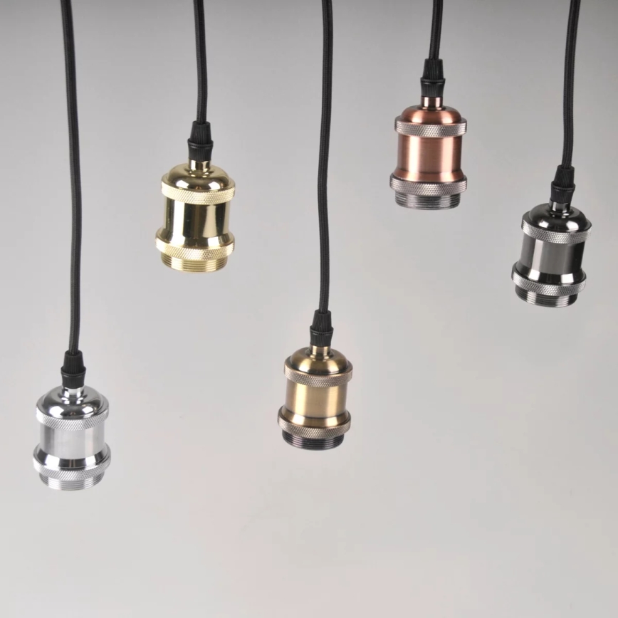 Câble d'alimentation 1xE27/20W/230V chrome brillant