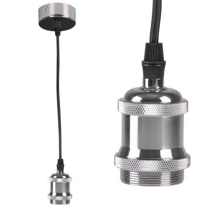 Câble d'alimentation 1xE27/20W/230V chrome brillant
