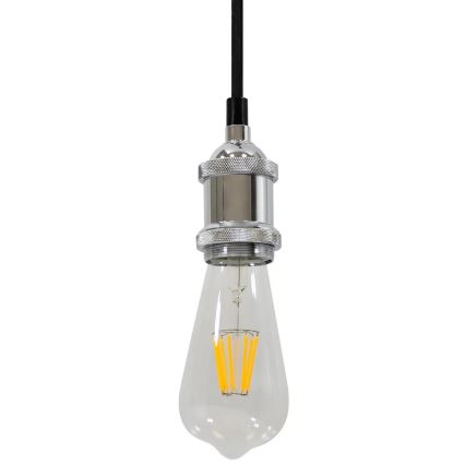 Câble d'alimentation 1xE27/20W/230V chrome brillant