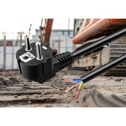 Câble d'alimentation 3 m 230V noir
