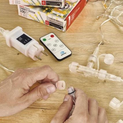 Câble de dérivation extérieur 0,5 m pour guirlandes en série, IP44