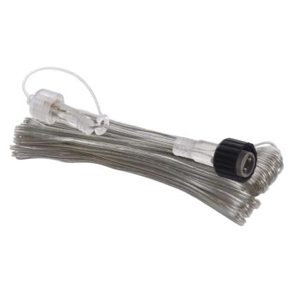 Câble de rallonge extérieur transparent 10 m pour guirlandes lumineuses connectables, IP44