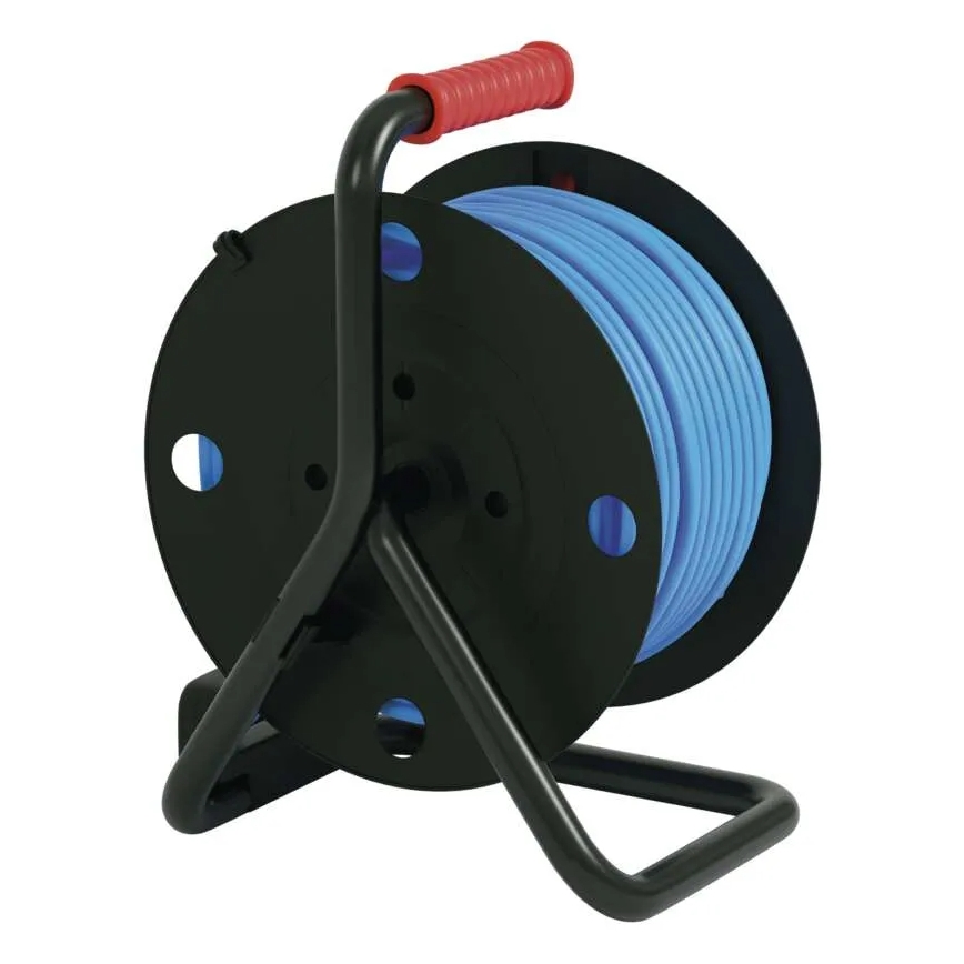 Câble d'extension sur enrouleur avec 4 prises 50m silicone IP44
