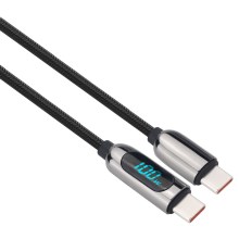 Câble USB-C avec un écran 100W 1m