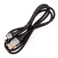 Câble USB tressé connecteur USB-A / USB-C 18W 1m noir
