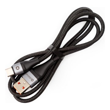 Câble USB tressé connecteur USB-A / USB-C 18W 1m noir