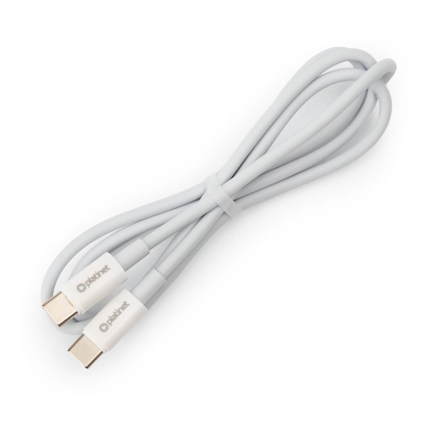 Câble USB USB-C / connecteur USB-C 60W 1m blanc