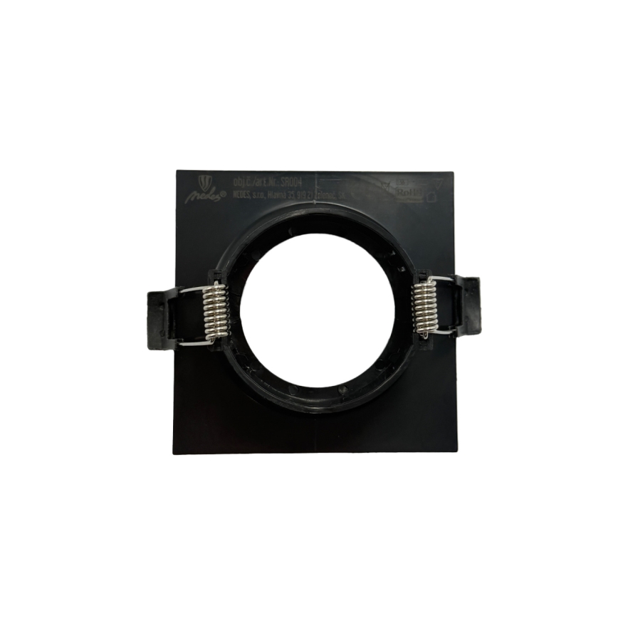 Cadre d'encastrement pour spot GU10 8,6x8,6 cm, noir