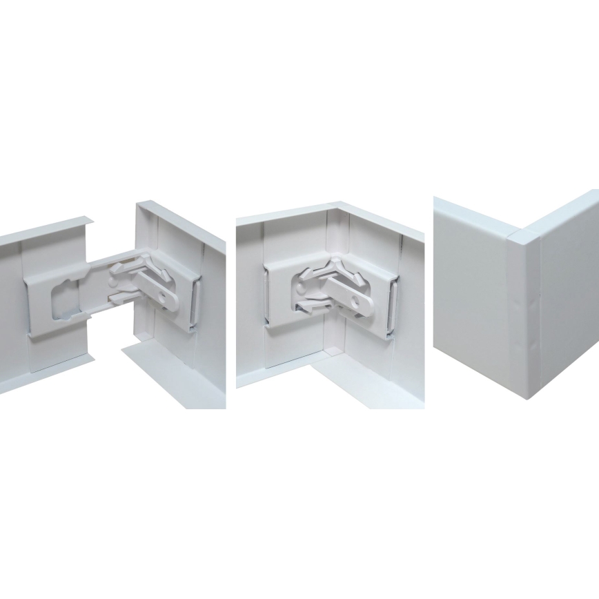 Cadre métallique pour montage de panneaux LED STELLA 60 x 60 cm, blanc