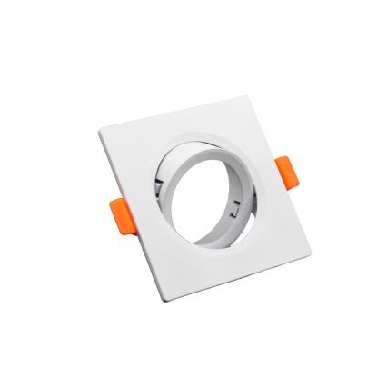Cadre pour luminaire encastré GU10 9x9 cm blanc