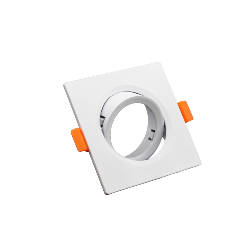 Cadre pour luminaire encastré GU10 9x9 cm blanc
