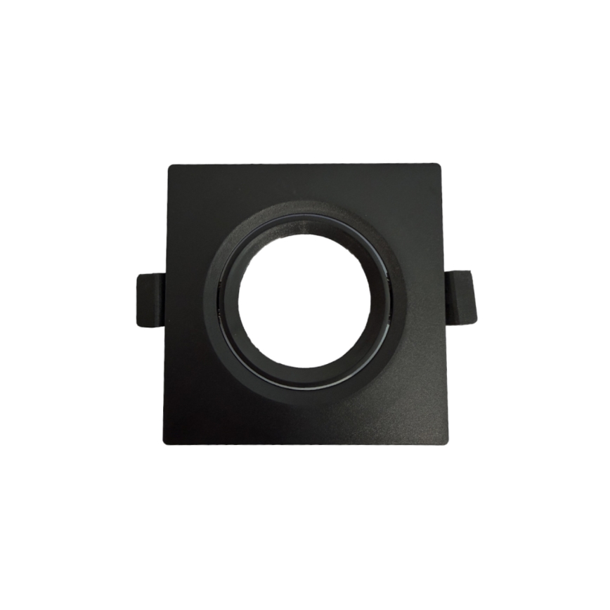 Cadre pour spot encastré GU10 9×9 cm, noir