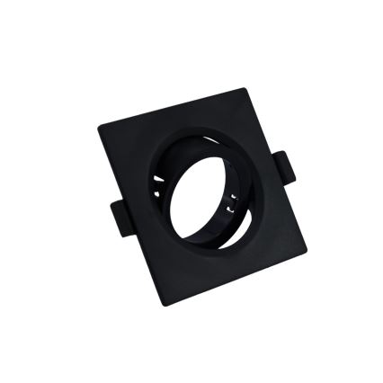Cadre pour spot encastré GU10 9×9 cm, noir