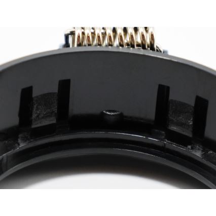 Cadre pour spot encastré GU10 9×9 cm, noir