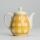 Cafetière en céramique avec couvercle Lucie jaune