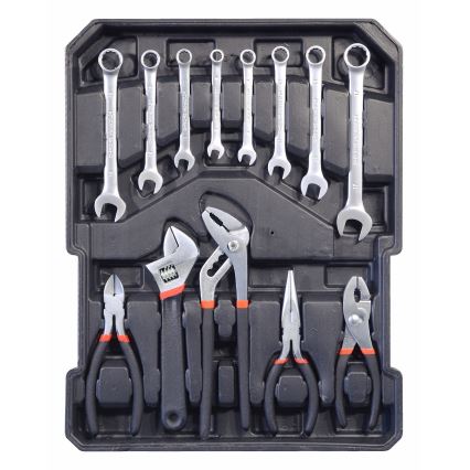 Caisse en aluminium avec outils 186 pièces