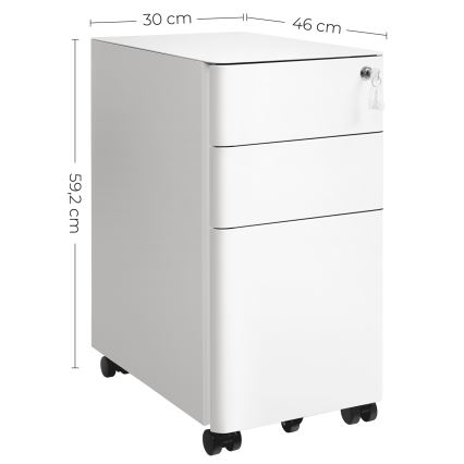 Caisson de bureau SECURIO blanc