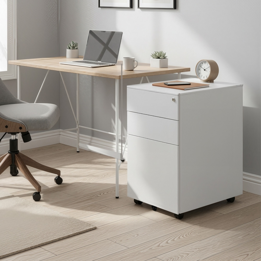 Caisson de bureau SECURIO blanc