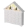 Calendrier de l'avent 8xLED/2xAA blanc