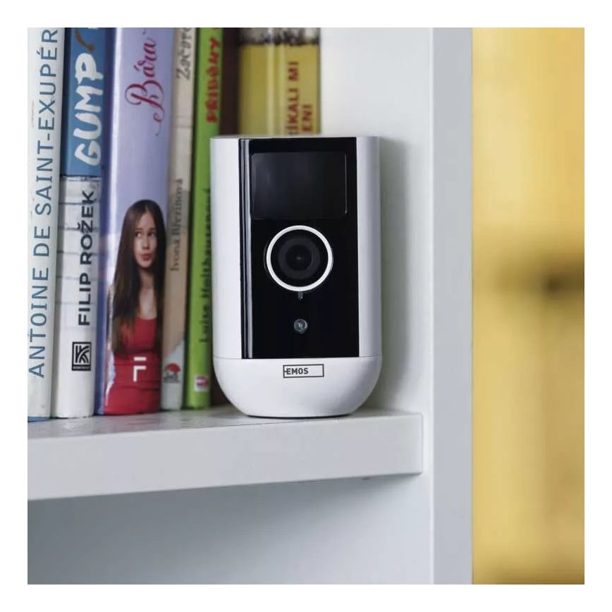 Caméra extérieure connectée avec détecteur de mouvement GoSmart 5V 9600mAh IP65 Wi-Fi Tuya