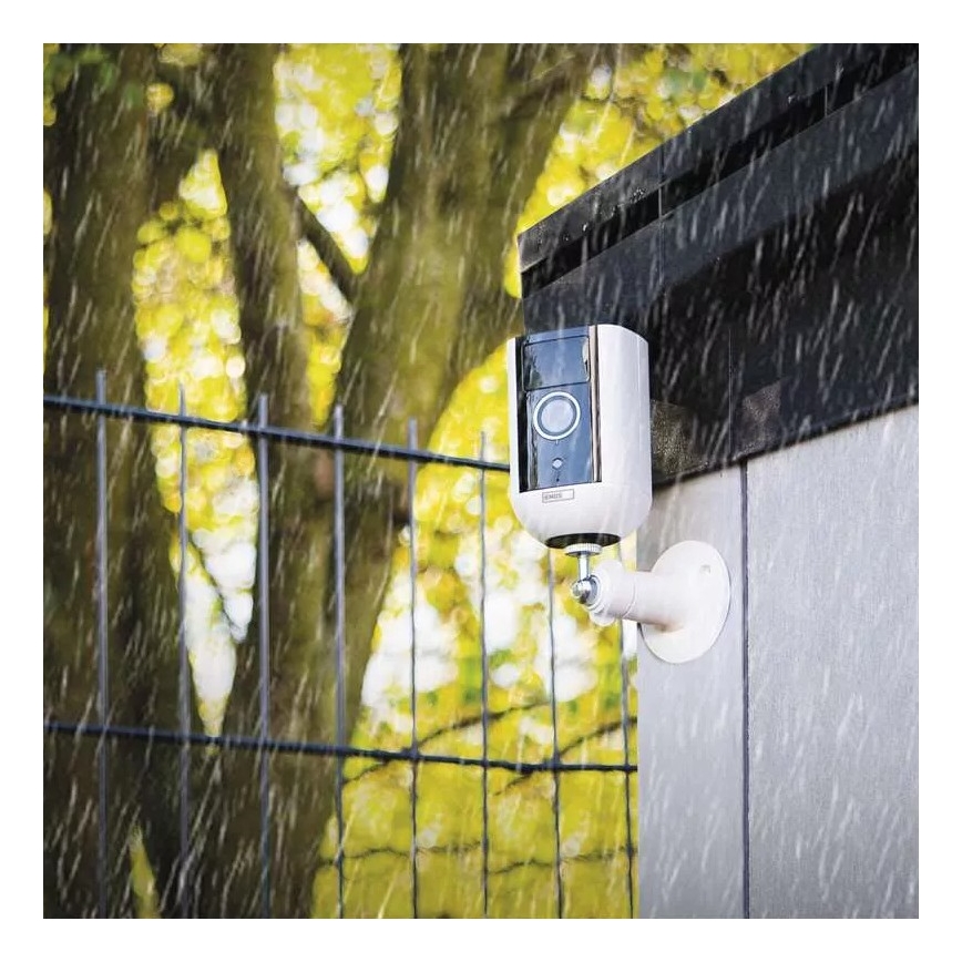 Caméra extérieure connectée avec détecteur de mouvement GoSmart 5V 9600mAh IP65 Wi-Fi Tuya