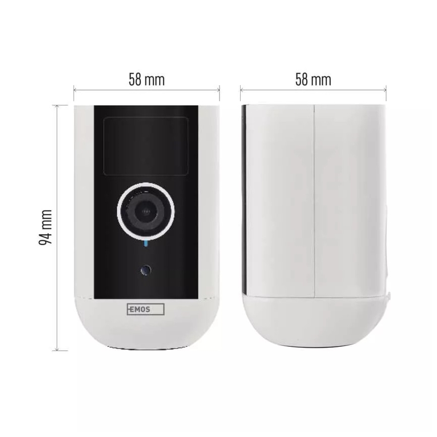 Caméra extérieure connectée avec détecteur de mouvement GoSmart 5V 9600mAh IP65 Wi-Fi Tuya