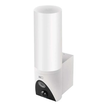 Caméra extérieure connectée avec éclairage GoSmart LED/12W/230V IP65 Wi-Fi Tuya blanc