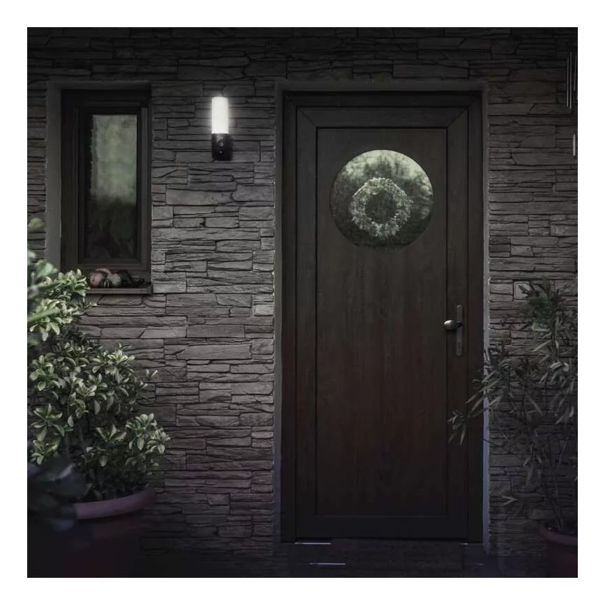Caméra extérieure connectée avec lumière GoSmart LED/12W/230V 3200K IP65 Wi-Fi Tuya noir