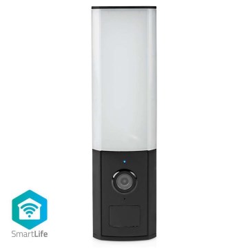 Caméra extérieure connectée Smartlife Full HD 1080p avec éclairage LED Wi-Fi Tuya IP65