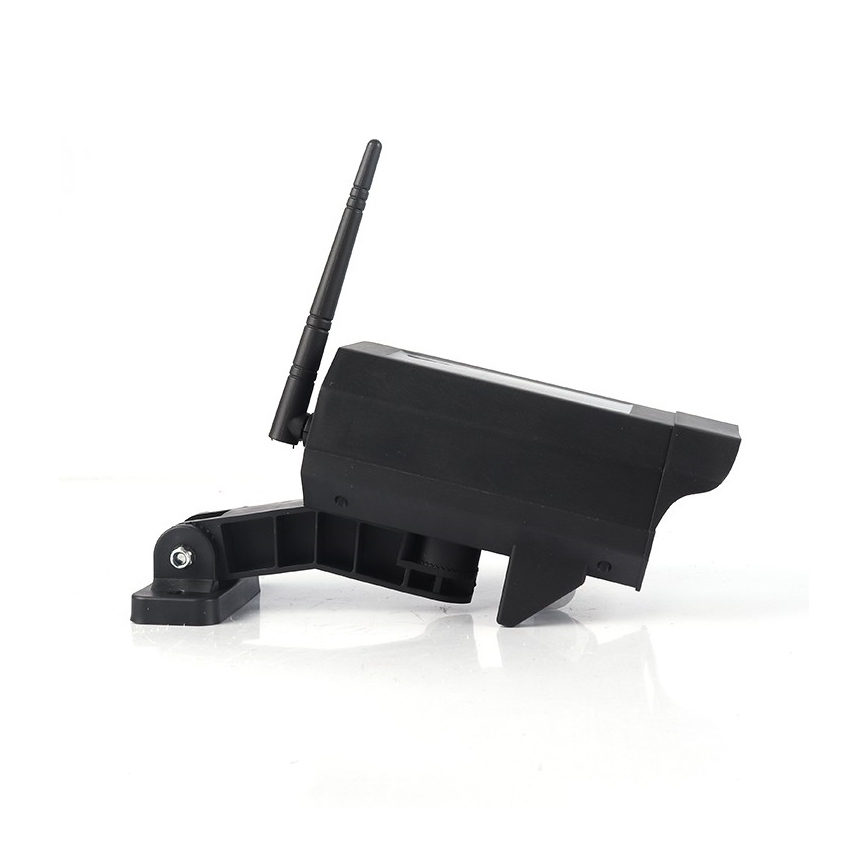 Caméra factice de surveillance LED avec capteur et panneau solaire LED/5W/5,5V 800 mAh IP65 + télécommande