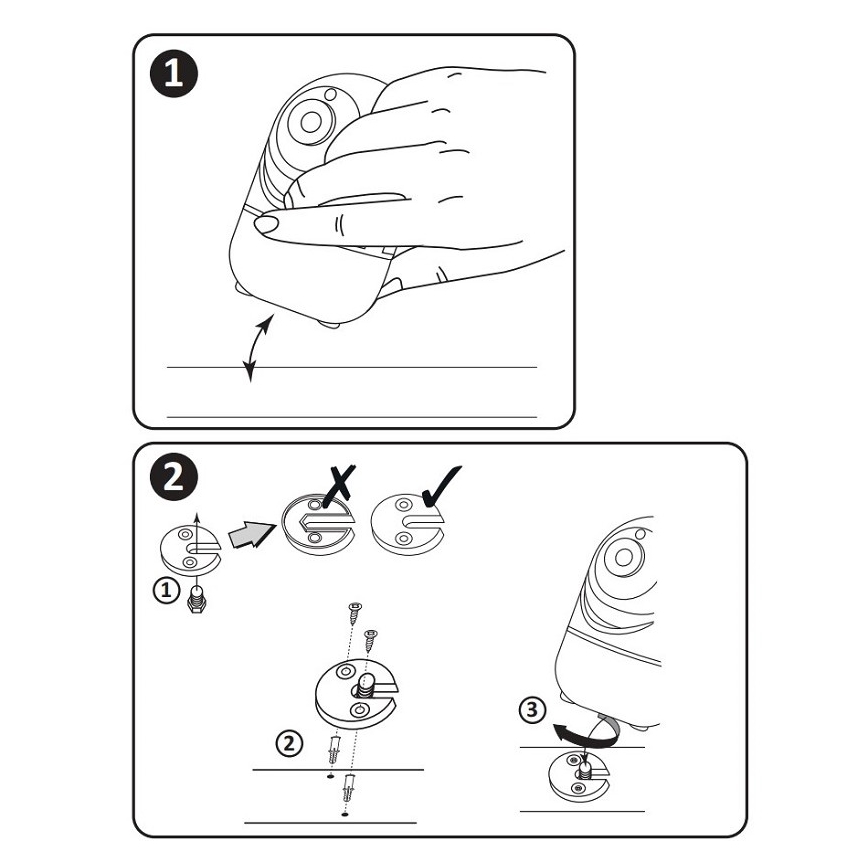 Caméra intelligente COSMO LED/230V/Wi-Fi Tuya