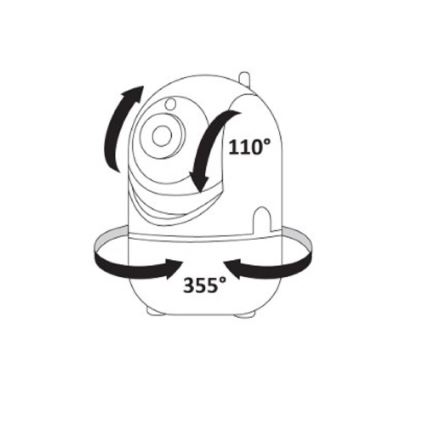 Caméra intelligente COSMO LED/230V/Wi-Fi Tuya