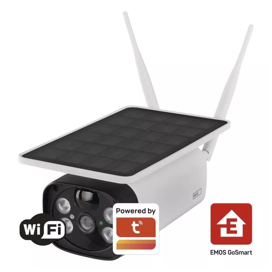 Caméra IP extérieure connectée GoSmart 3,5W/5V 8800 mAh IP55
