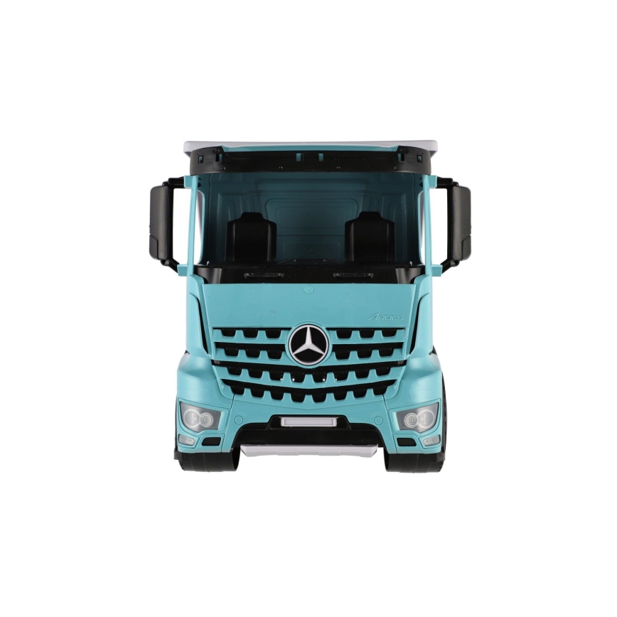 Camion benne Mercedes GIGA TRUCKS 65 cm bleu/gris