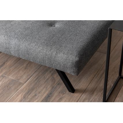 Canapé 2 places LOKO gris clair