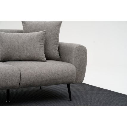 Canapé 2 places PISA gris clair