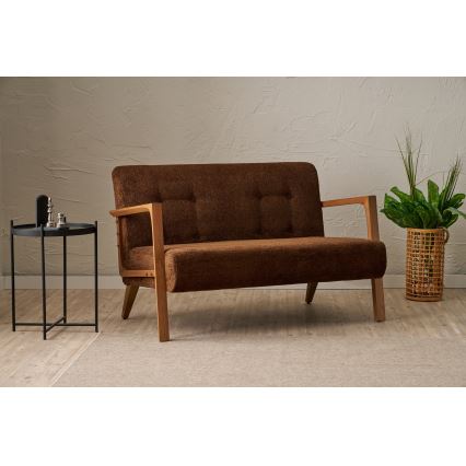 Canapé 2 places TUMI marron