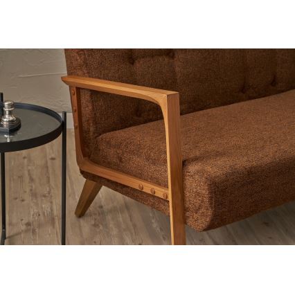 Canapé 2 places TUMI marron