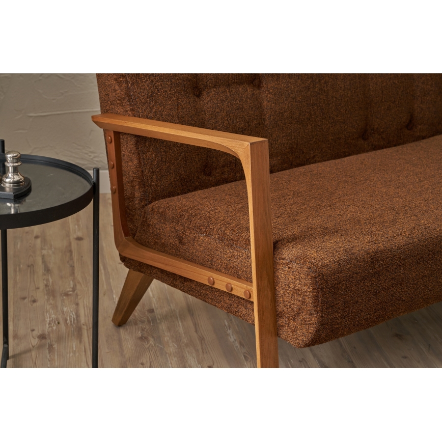 Canapé 2 places TUMI marron