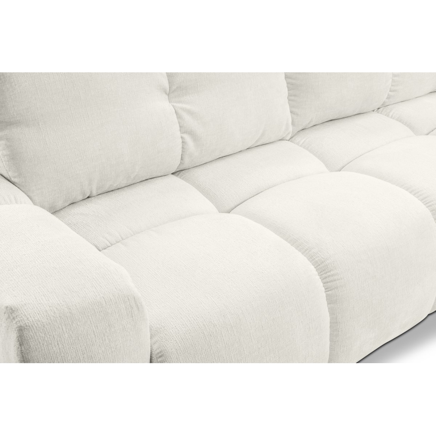 Canapé convertible rembourré trois places avec espace de rangement ALMADA beige