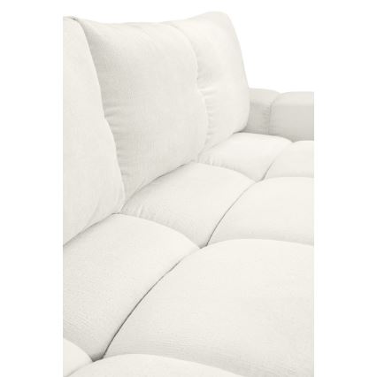 Canapé convertible rembourré trois places avec espace de rangement ALMADA beige